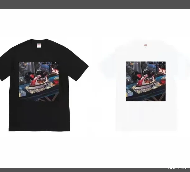 T-shirt S M Black L 22SS Necklace White Banknote BLING Large Tee Sleeve Gas and Short XL USD Iron 1009